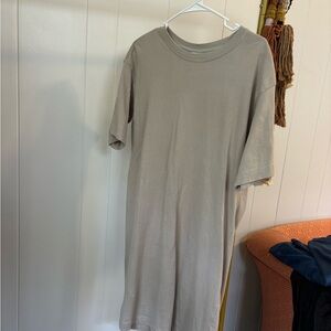 Taupe T-Shirt Dress
